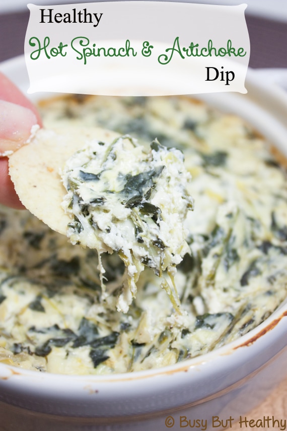 Healthy Hot Spinach & Artichoke Dip | Busy But Healthy