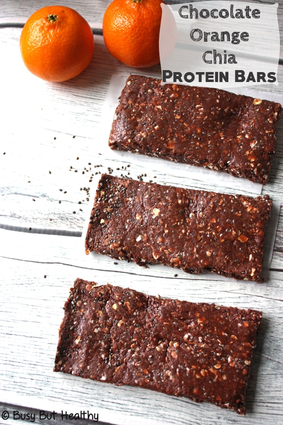 No-Bake Chocolate Orange Chia Protein Bars