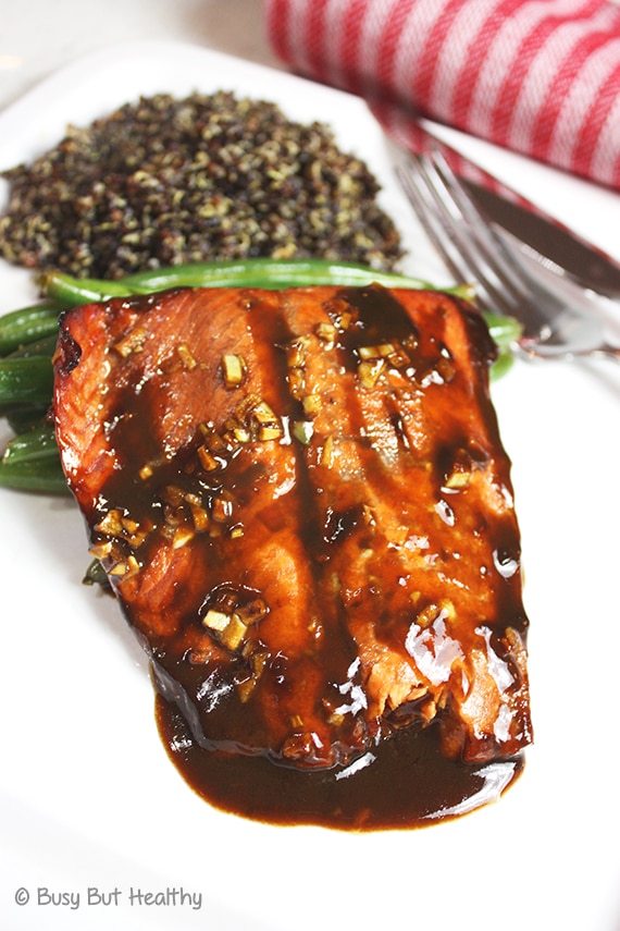 Lemon Balsamic Glazed Salmon Busy But Healthy