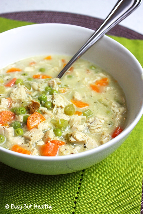 Healthy Creamy Turkey Soup | Busy But Healthy