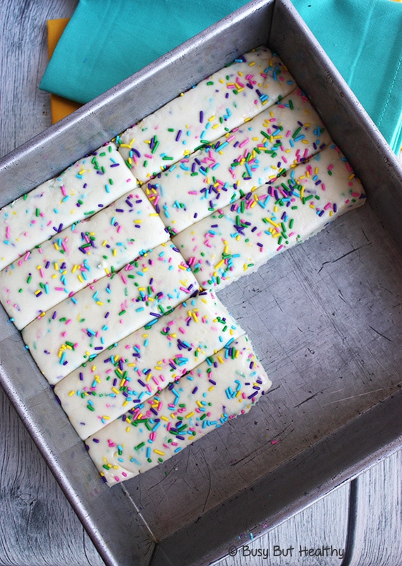 No Bake Birthday Cake Protein Bars Busy But Healthy