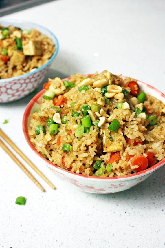 Easy Tofu Fried Rice | Busy But Healthy