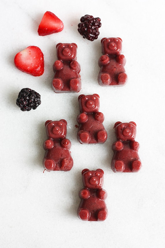 Homemade Fruit Snack Gummy Bears - Mighty Mrs