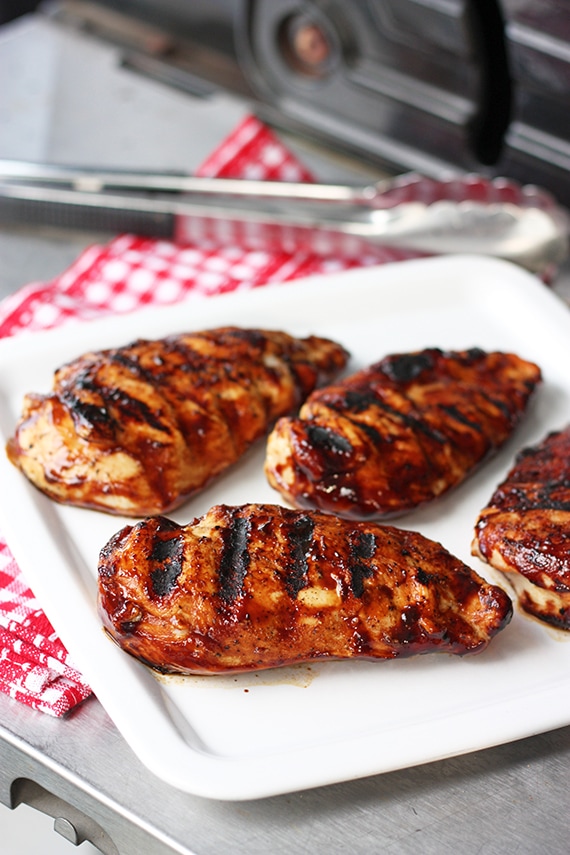 Balsamic Bbq Sauce Glazed Chicken Busy But Healthy