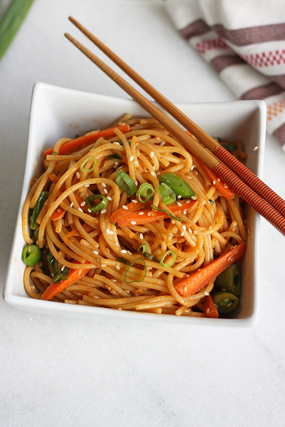 Gluten-Free Sesame Noodles | Busy But Healthy