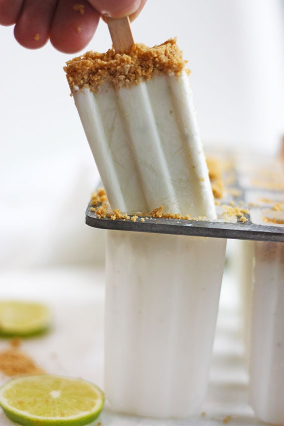 Key Lime Pie Vegan Popsicles | Busy But Healthy