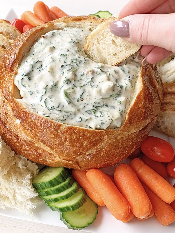 Vegan Spinach Dip | Busy But Healthy