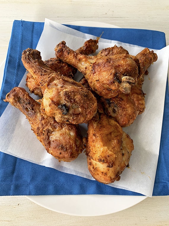 Extra Crispy Air Fryer Chicken Drumsticks