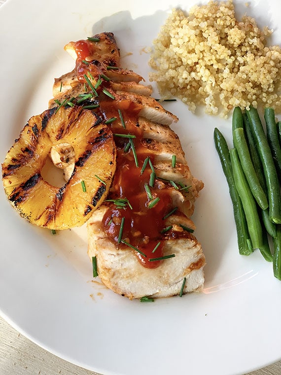 Grilled pineapple clearance chicken